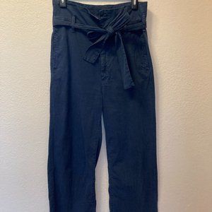 Mother The Paperbag Greaser Navy Pants